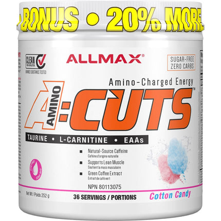 Allmax AMINO CUTS, *Bonus Size 36 Servings