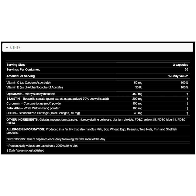 Allmax ALLFLEX RAPID JOINT RECOVERY, 60 Capsules