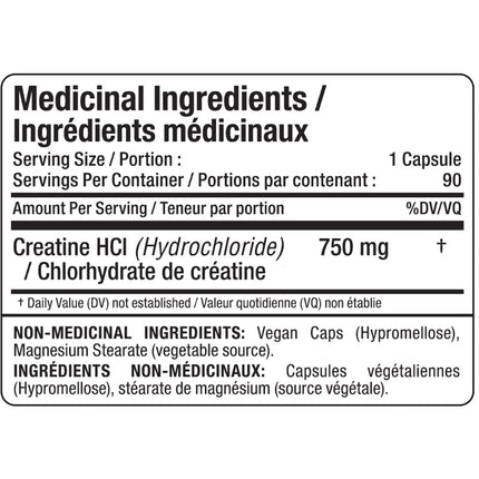 Allmax CREATINE HCL, 90 VCaps
