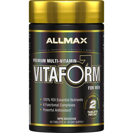 Allmax VITAFORM FOR MEN (Men's Multi-Vitamin), 30 Day Supply