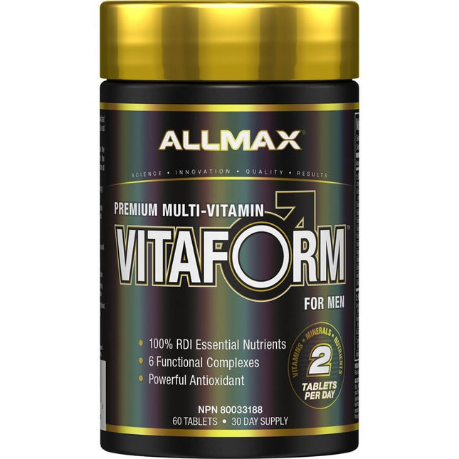 Allmax VITAFORM FOR MEN (Men's Multi-Vitamin), 30 Day Supply
