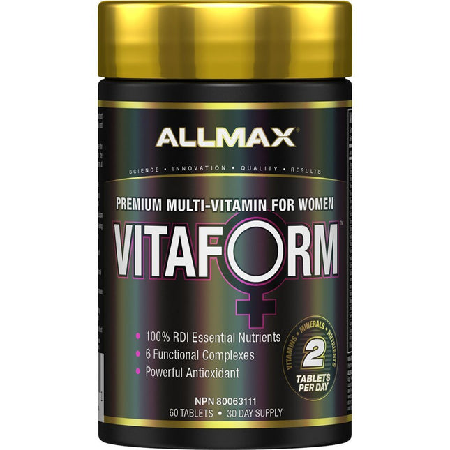 Allmax VITAFORM FOR WOMEN (Women's Multi-Vitamin), 30 Day Supply