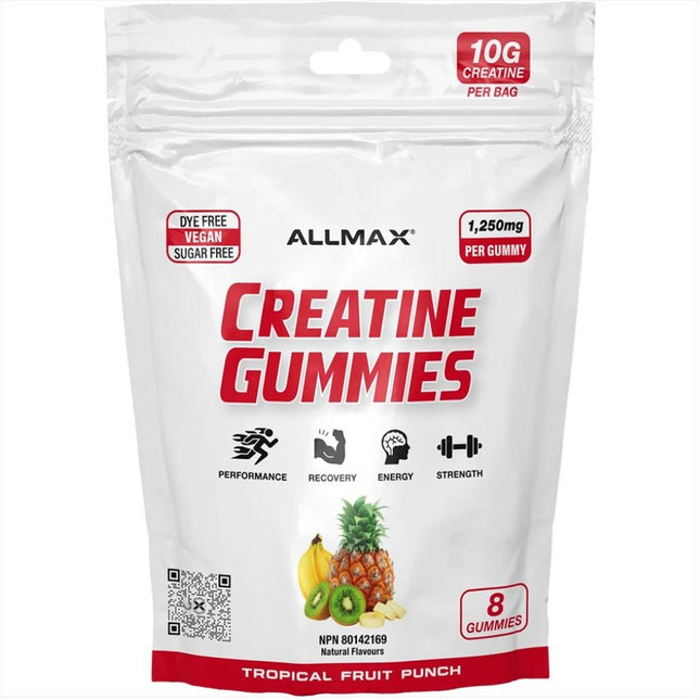 SINGLE Allmax CREATINE GUMMIES POUCH, 8 Gummies/Pouch