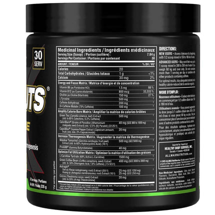 Allmax RAPIDCUTS XTREME, 30 Servings