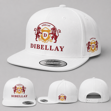DIBELLAY Snapback Cap – White
