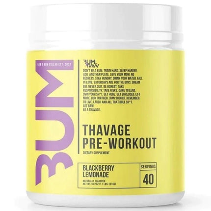 CBUM THAVAGE PRE-WORKOUT, 40 Servings
