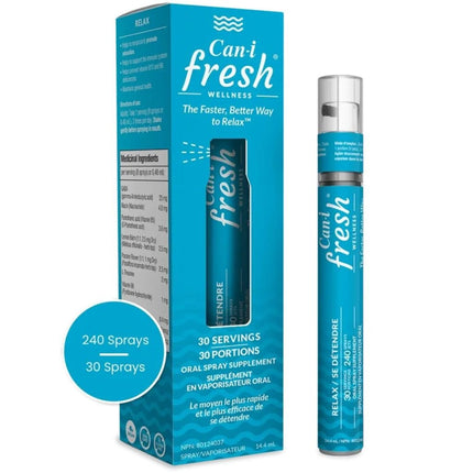 Can-i FRESH STRESS RELIEF ORAL VITAMIN SPRAY, 30 Servings