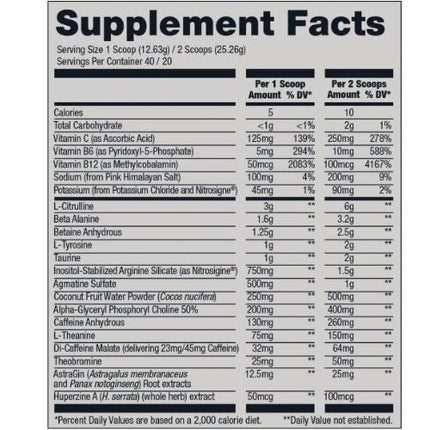 CBUM THAVAGE PRE-WORKOUT, 40 Servings