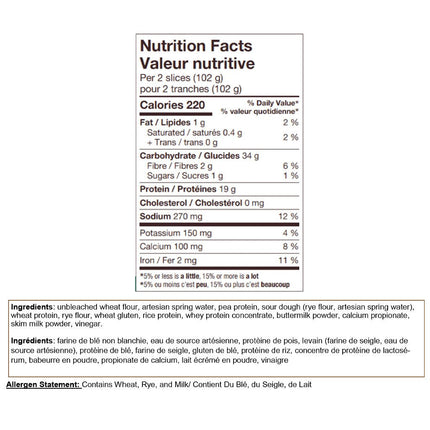 Dimpflmeier HIGH PROTEIN SOURDOUGH BREAD, 1 Loaf