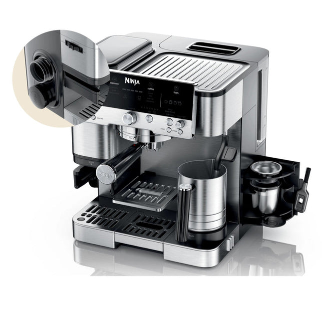 NINJA ES601C Espresso Luxe Premier Series Drip Coffee Maker and Rapid Cold Brew - Factory serviced with Home Essentials warranty