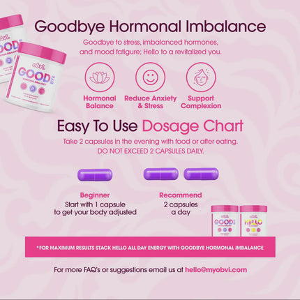 Obvi. Good Bye Hormone Balance Supplements
