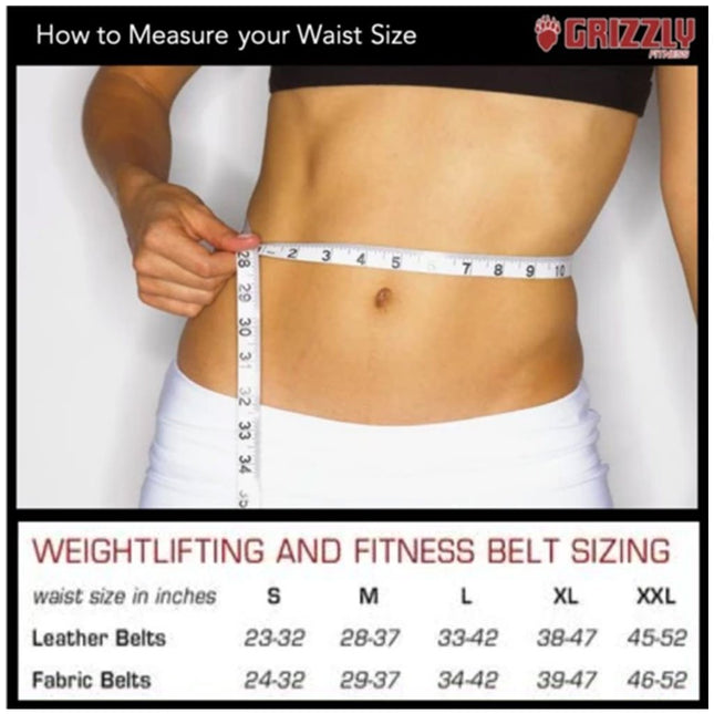 Grizzly 4" BEAR HUGGER WEIGHT LIFTING BELT 8834-04