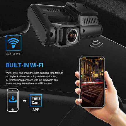 4K Dual-Lens Car DVR Built-in Sony Image Sensor Camera Ultra HD 1080P