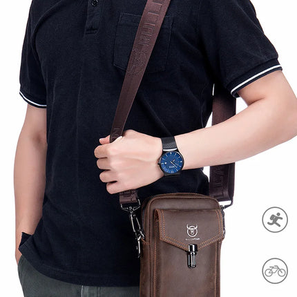 BULLCAPTAIN Crazy Horse Leather Men's
