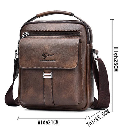 Men's Shoulder Bag Vintage Messenger Bag Leather