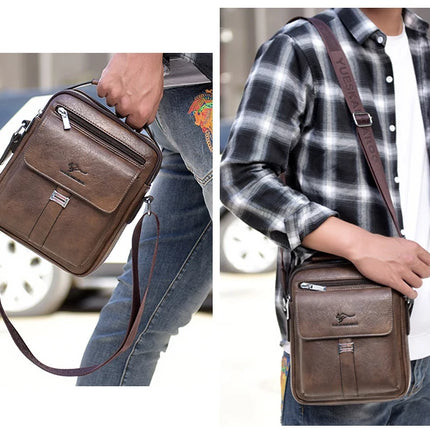 Men's Shoulder Bag Vintage Messenger Bag Leather
