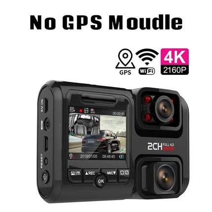 4K Dual-Lens Car DVR Built-in Sony Image Sensor Camera Ultra HD 1080P