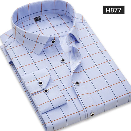 Men's Long Sleeve Printed Casual Shirt Fashion