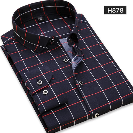 Men's Long Sleeve Printed Casual Shirt Fashion