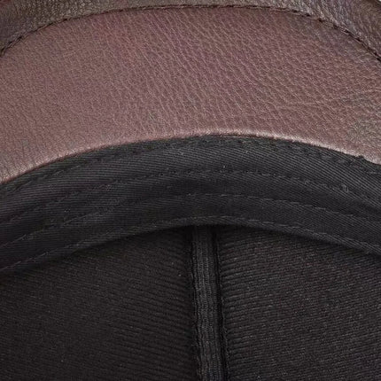 Men's leather hat  Berets