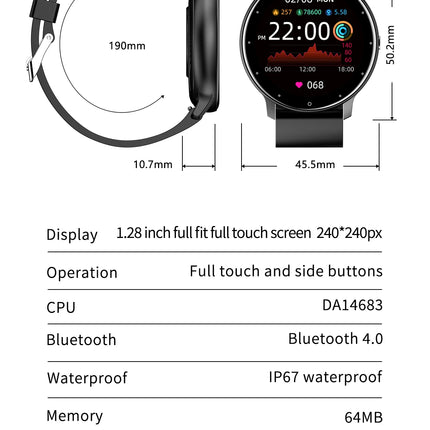 LIGE Fitness Smartwatch