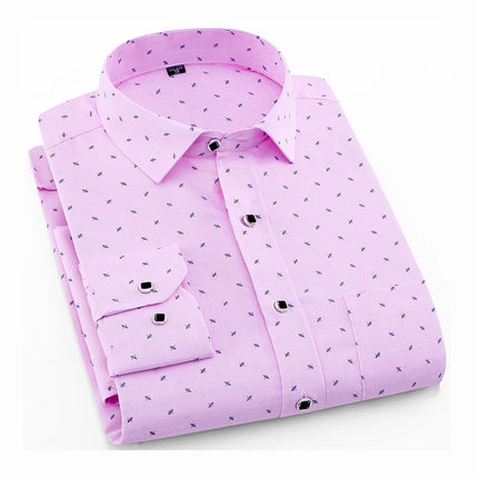 Men's Long Sleeve Printed Casual Shirt Fashion