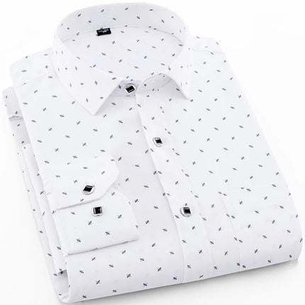 Men's Long Sleeve Printed Casual Shirt Fashion