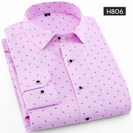 Men's Long Sleeve Printed Casual Shirt Fashion