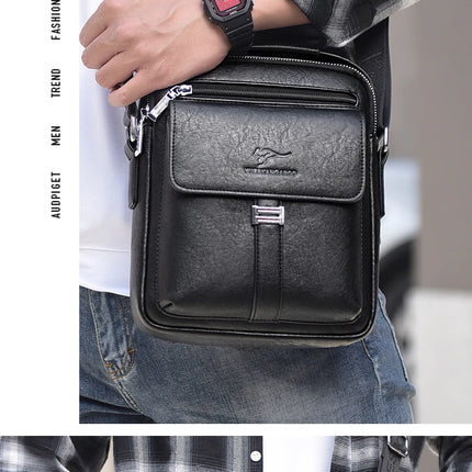 Men's Shoulder Bag Vintage Messenger Bag Leather