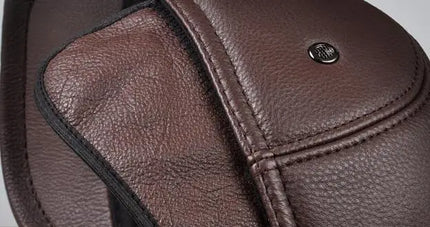 Men's leather hat  Berets