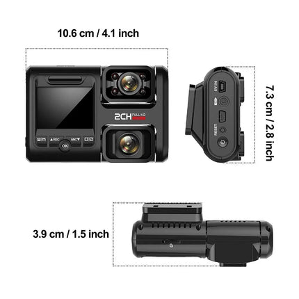 4K Dual-Lens Car DVR Built-in Sony Image Sensor Camera Ultra HD 1080P