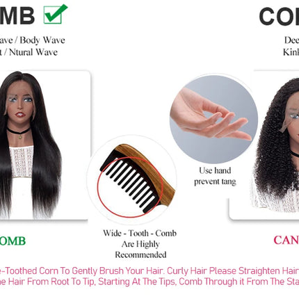 Hair Brazilian Water Wave Wig – 13x6/13x4 HD Lace, Curly Human Hair