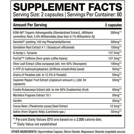 HD Muscle BURNHD, 60 Servings
