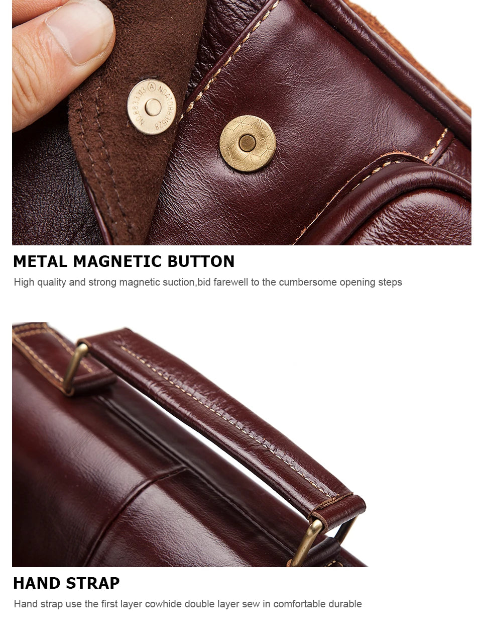 Leather Men's Crossbody BagHigh Quality