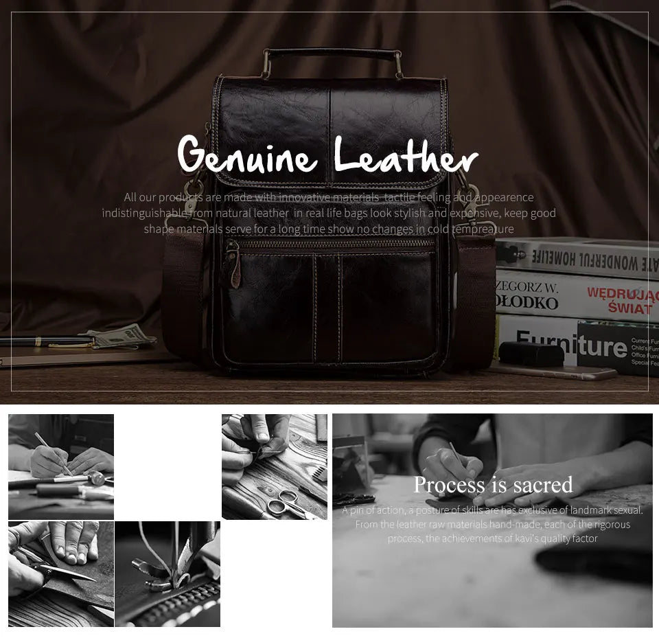 Leather Men's Crossbody BagHigh Quality