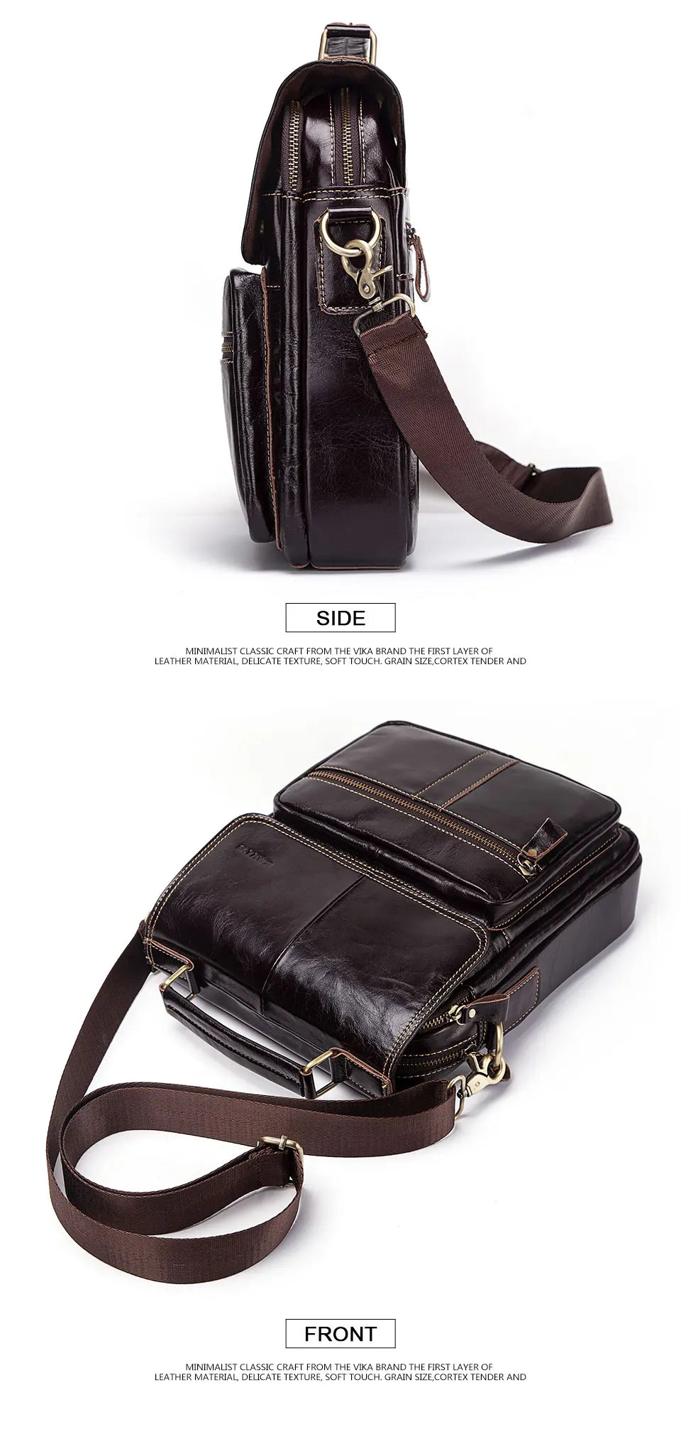 Leather Men's Crossbody BagHigh Quality