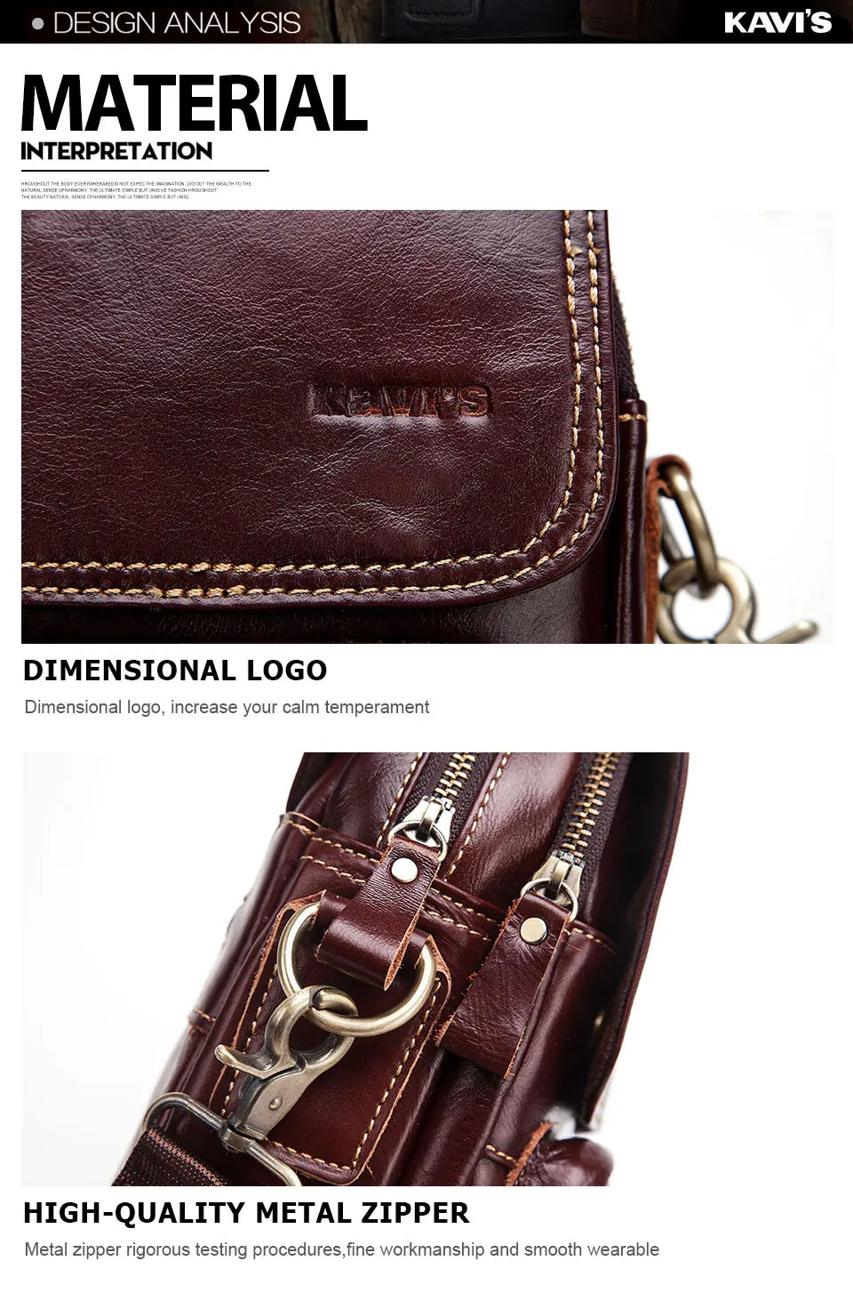 Leather Men's Crossbody BagHigh Quality