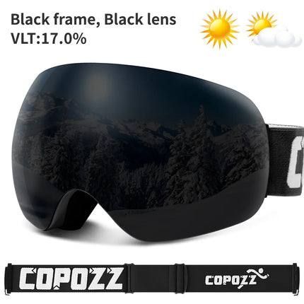 Frameless Anti-Fog Ski Goggles UV400 for Men & Women