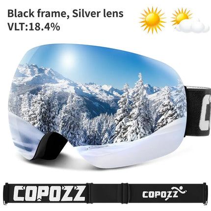 Frameless Anti-Fog Ski Goggles UV400 for Men & Women