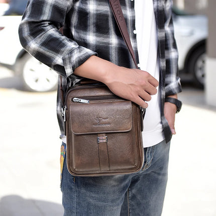 Men's Shoulder Bag Vintage Messenger Bag Leather