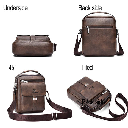 Men's Shoulder Bag Vintage Messenger Bag Leather