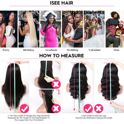 Hair Brazilian Water Wave Wig – 13x6/13x4 HD Lace, Curly Human Hair