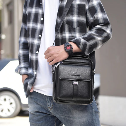 Men's Shoulder Bag Vintage Messenger Bag Leather