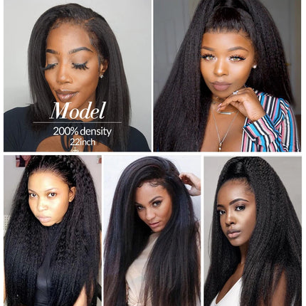 Beauty Forever EasiContour™  V Part Wig Yaki Straight 100% Virgin Human Hair Yaki Straight Human Hair Wig