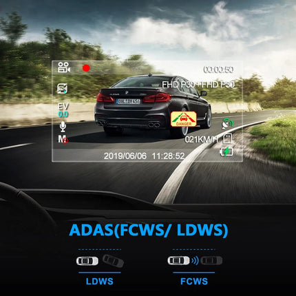 4K Dual-Lens Car DVR Built-in Sony Image Sensor Camera Ultra HD 1080P