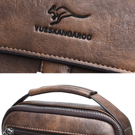 Men's Shoulder Bag Vintage Messenger Bag Leather