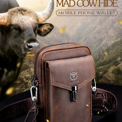 BULLCAPTAIN Crazy Horse Leather Men's