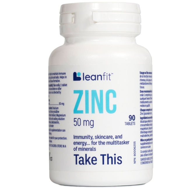 Leanfit ZINC 50mg, 90 Tablets