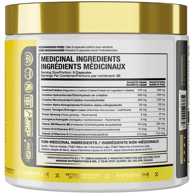 Magnum BIG C CREATINE MATRIX, 150 Capsules