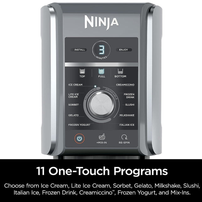 NINJA NC501C CREAMi Deluxe 11-in-1 Ice Cream and Frozen Treat Maker